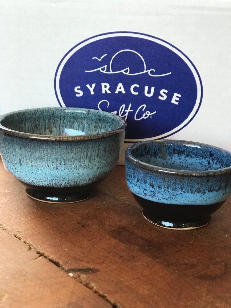 Handmade Blue Salt Cellar